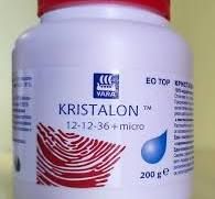 ЕО ТОР Кристалон 12-12-36 + микроелементи червен-- 200 г