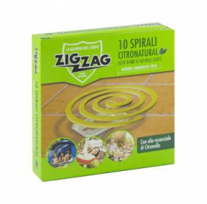 ЗИГ ЗАГ СПИРАЛИ НАТУРАЛ С ЛИМОНЕНА ТРЕВА И МАСЛО ОТ ЦИТРОНЕЛА * 10 бр.
